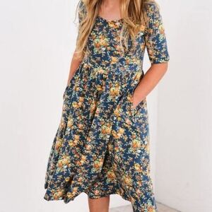 Floral Print Women's Dress